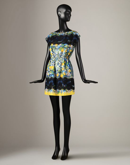 LEMON PRINT MINI DRESS