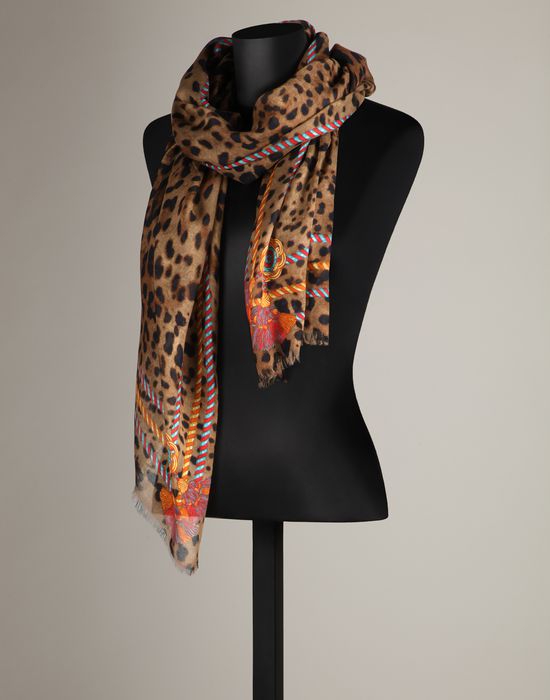 CASHMERE MODAL LEOPARD PRINT STOLE (WOMANS)